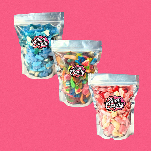 3kg: 1kg Blue + 1kg Jelly + 1kg Pink