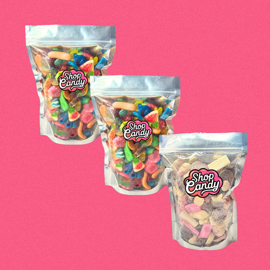 3kg: 1kg Jelly + 1kg Jelly + 1kg Chocolate