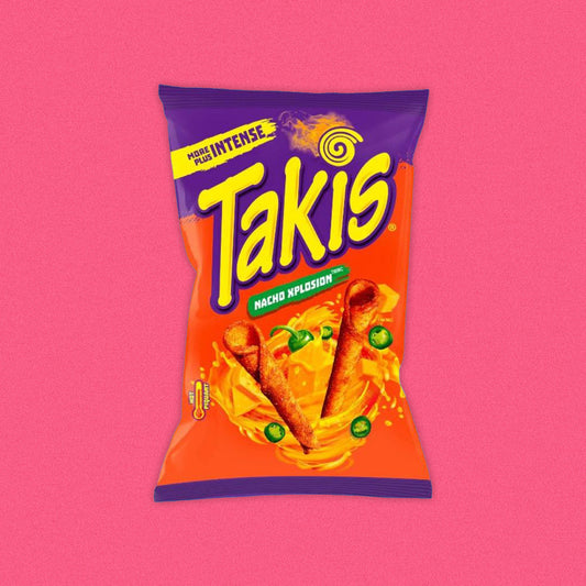 Takis Nacho Explosion Rolled Tortilla Corn Chips (90g)